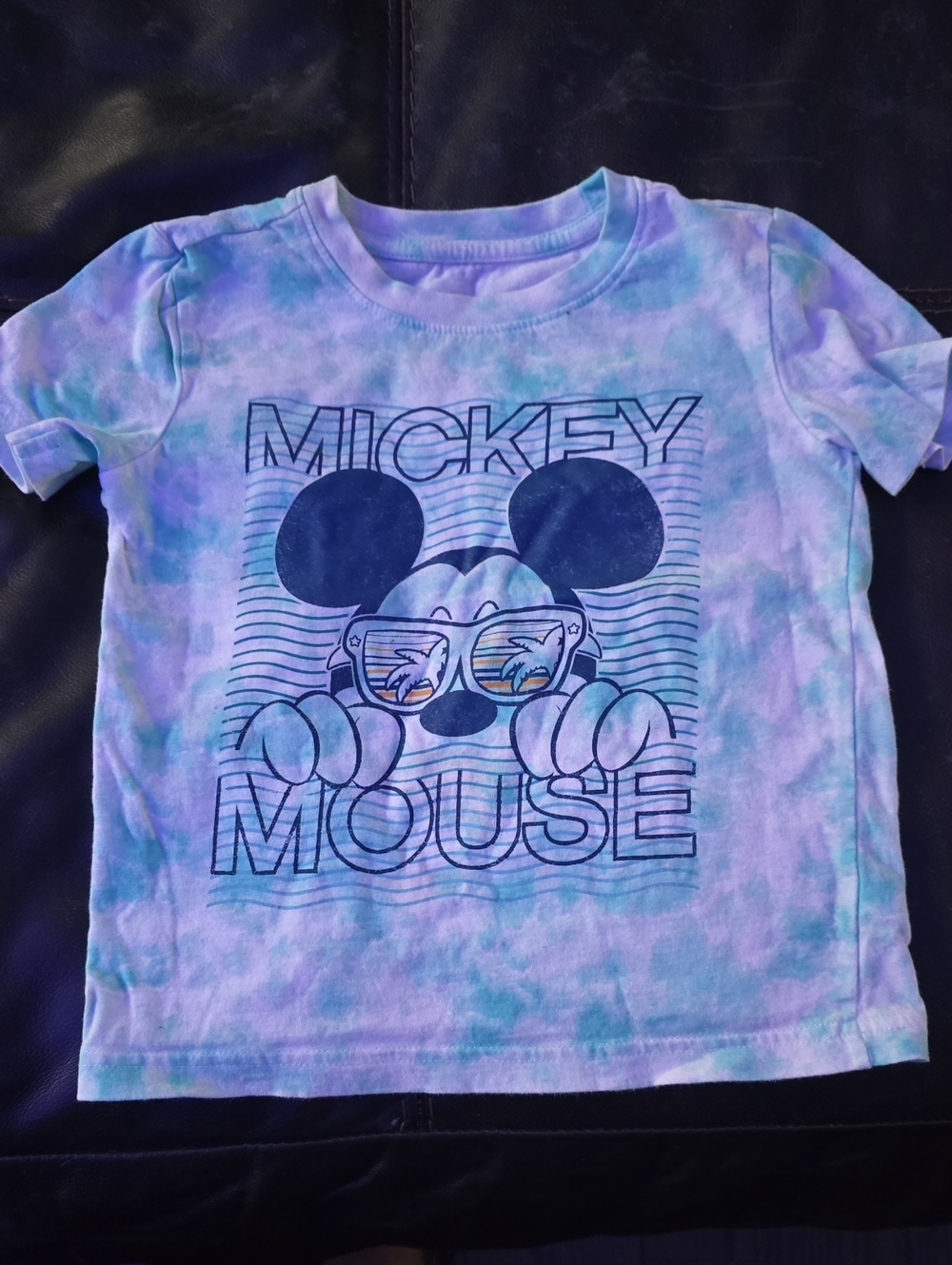 jumping beans Mickey Mouse Tie-Dye Tee - Blue & Purple